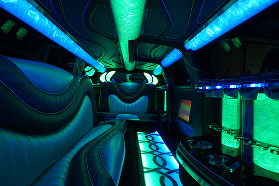 inside the limo