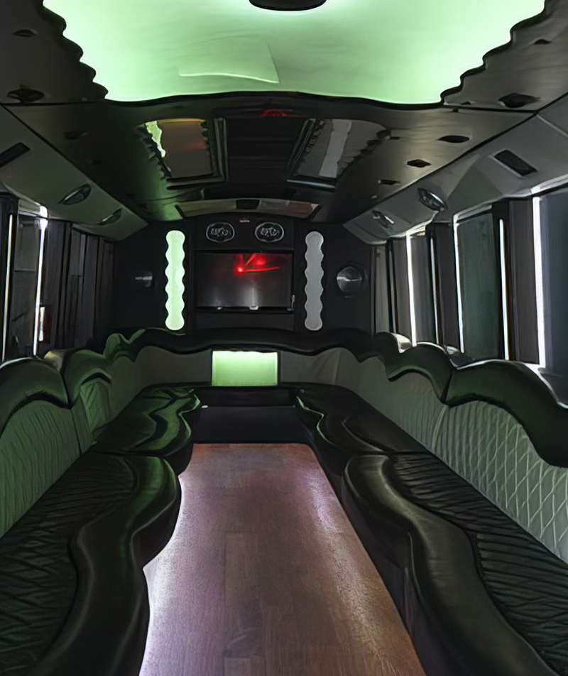 inside the party bus